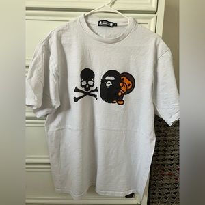 Mastermind x A Bathing Ape (Bape) white t-shirt